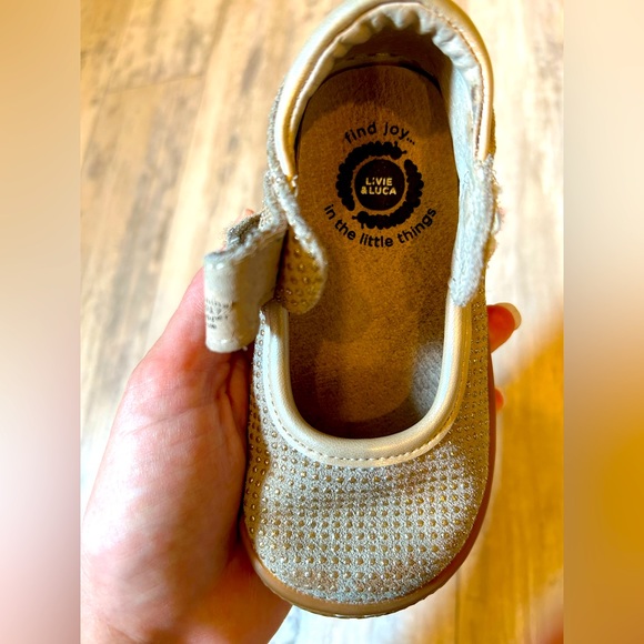 Livie & Luca Gemma Gold Sparkle Mary Janes - Picture 8 of 10